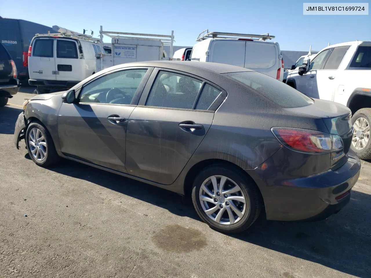 2012 Mazda 3 I VIN: JM1BL1V81C1699724 Lot: 76823514