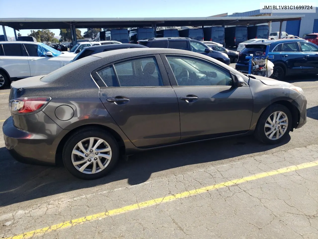 2012 Mazda 3 I VIN: JM1BL1V81C1699724 Lot: 76823514