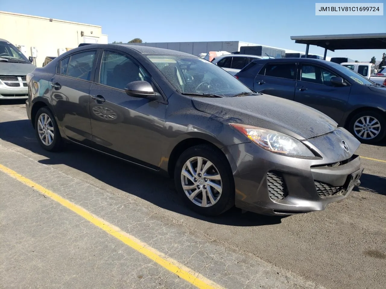 2012 Mazda 3 I VIN: JM1BL1V81C1699724 Lot: 76823514