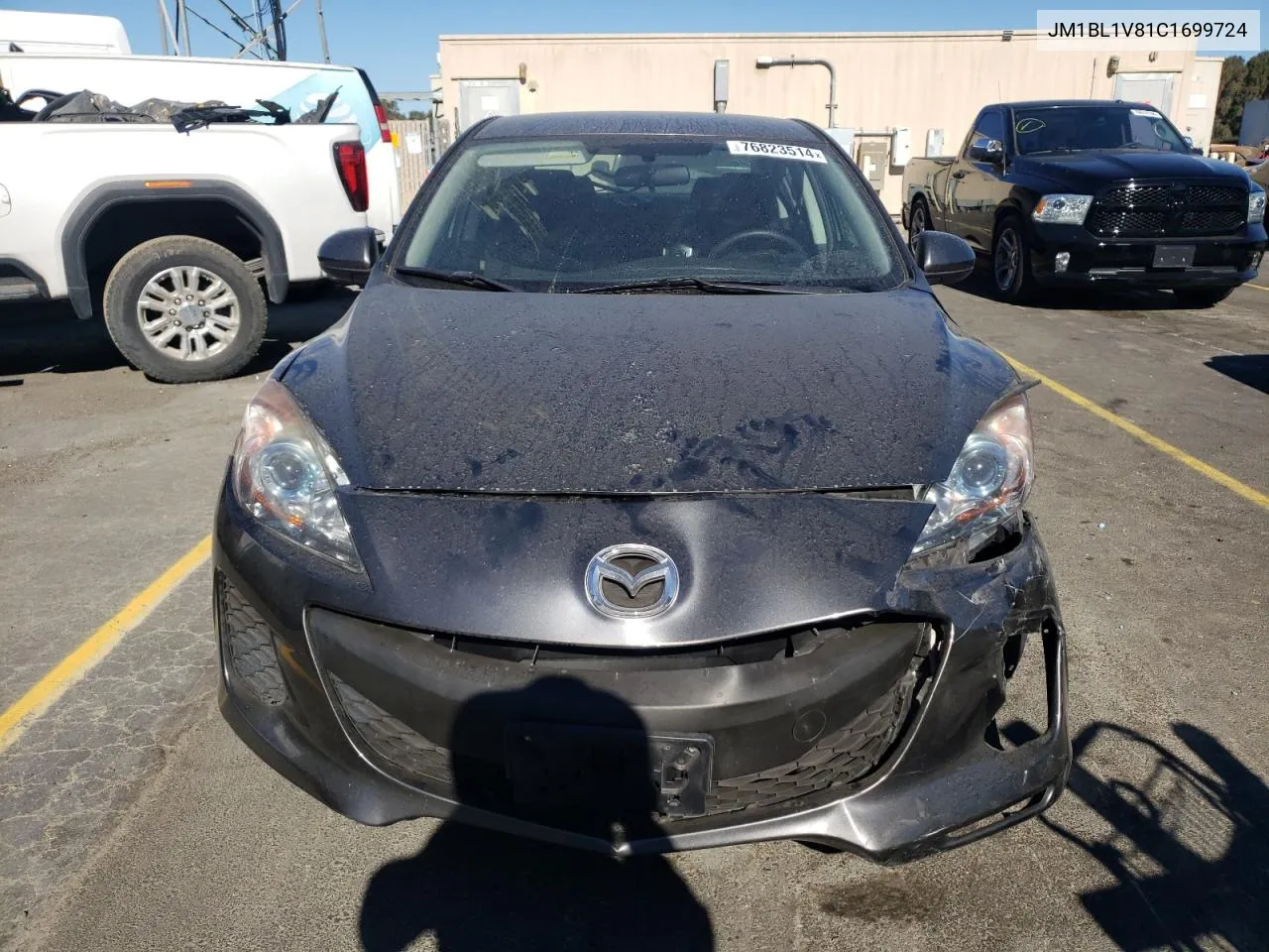 2012 Mazda 3 I VIN: JM1BL1V81C1699724 Lot: 76823514