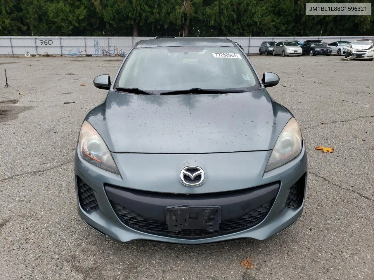 2012 Mazda 3 I VIN: JM1BL1L88C1596321 Lot: 77280064