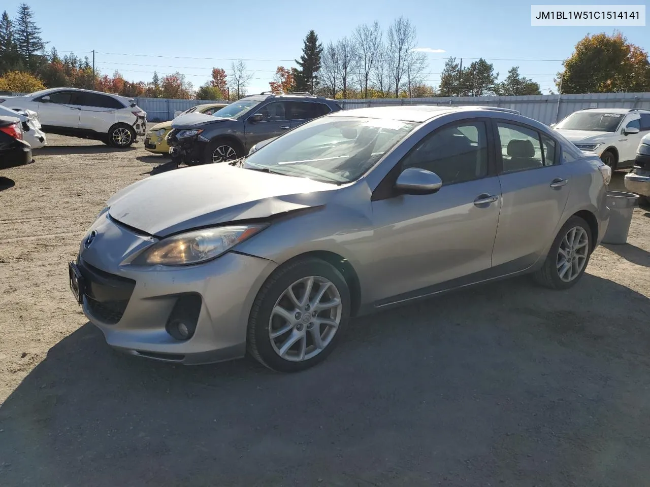 2012 Mazda 3 S VIN: JM1BL1W51C1514141 Lot: 77576334