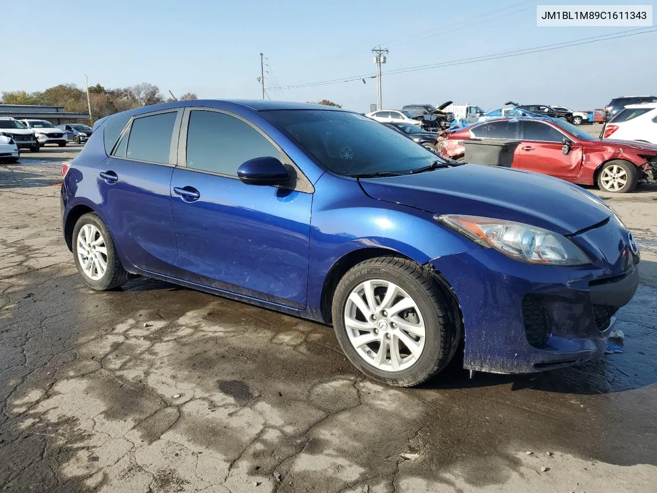 2012 Mazda 3 I VIN: JM1BL1M89C1611343 Lot: 78083314