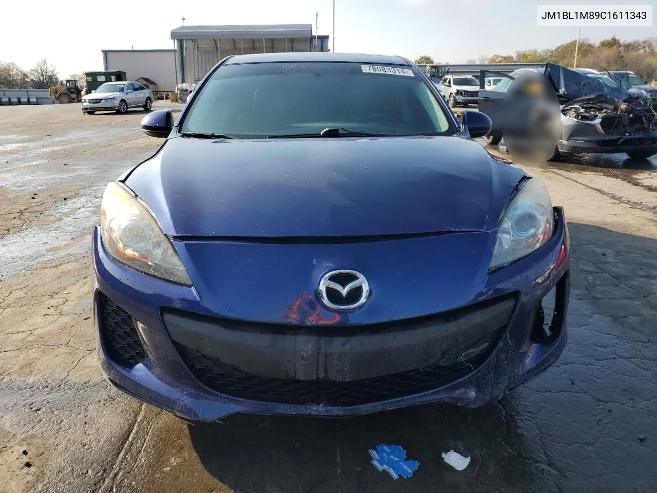 2012 Mazda 3 I VIN: JM1BL1M89C1611343 Lot: 78083314