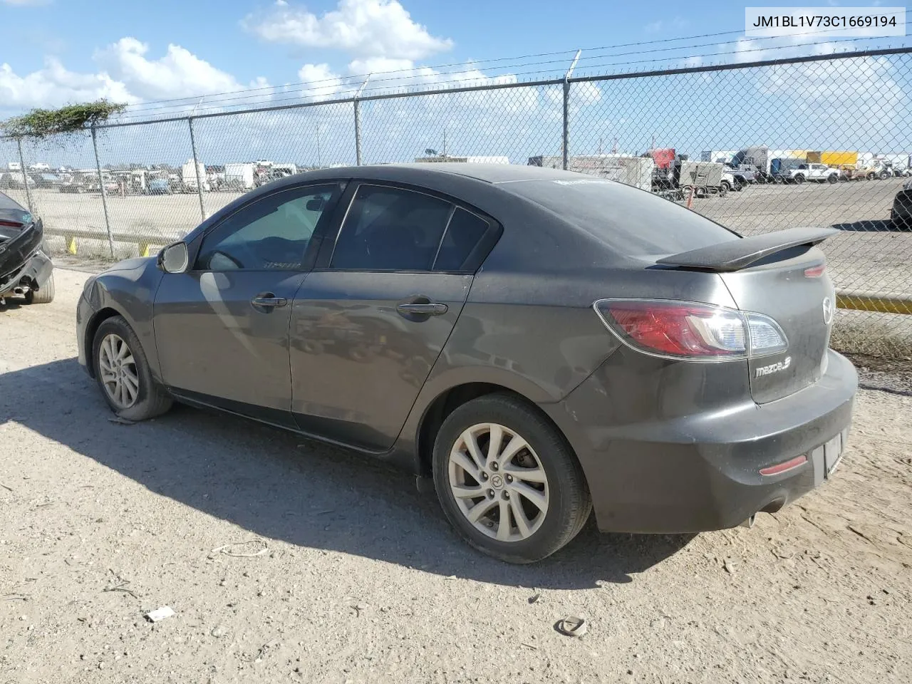 2012 Mazda 3 I VIN: JM1BL1V73C1669194 Lot: 78332224