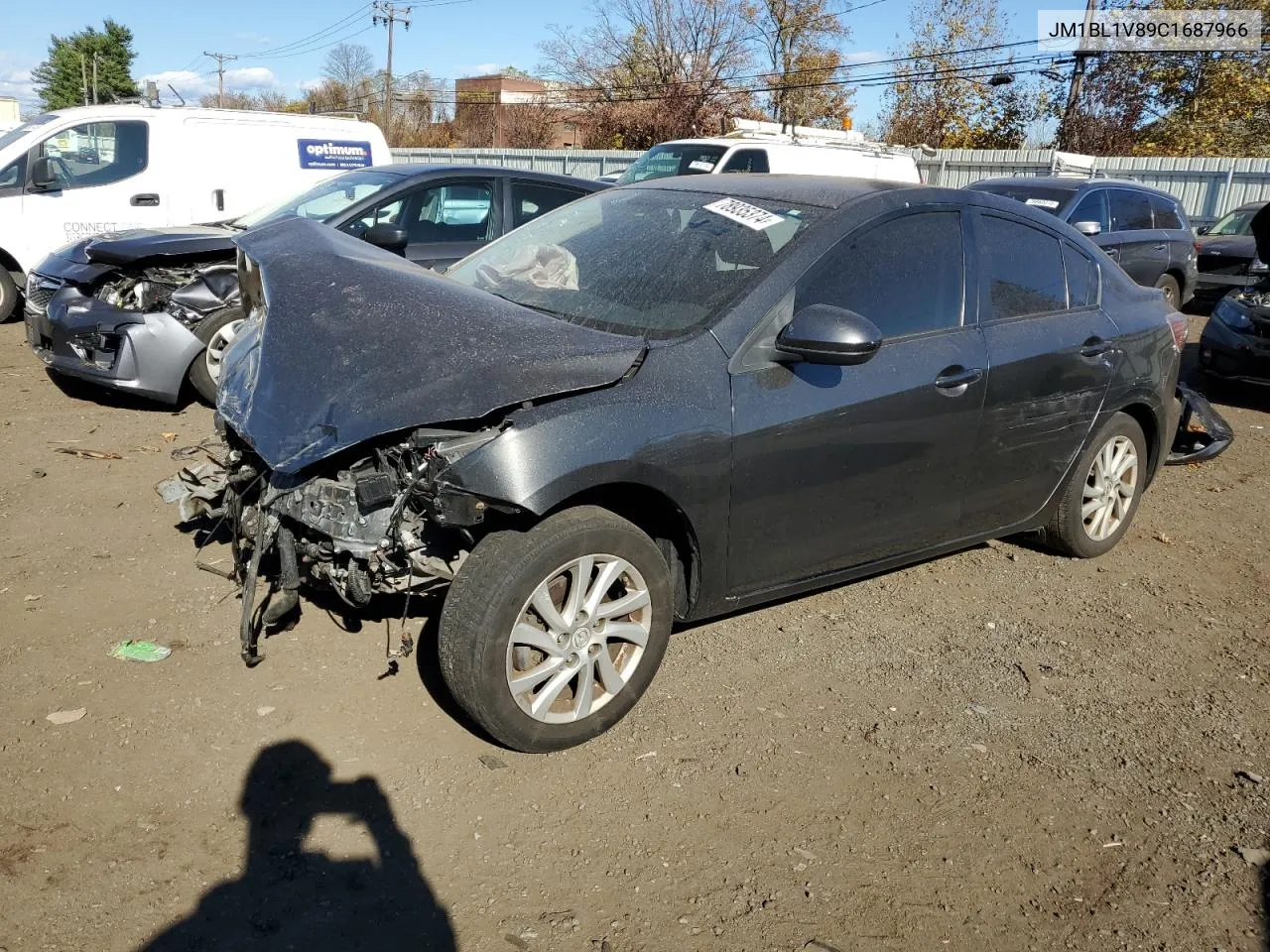 2012 Mazda 3 I VIN: JM1BL1V89C1687966 Lot: 78935374