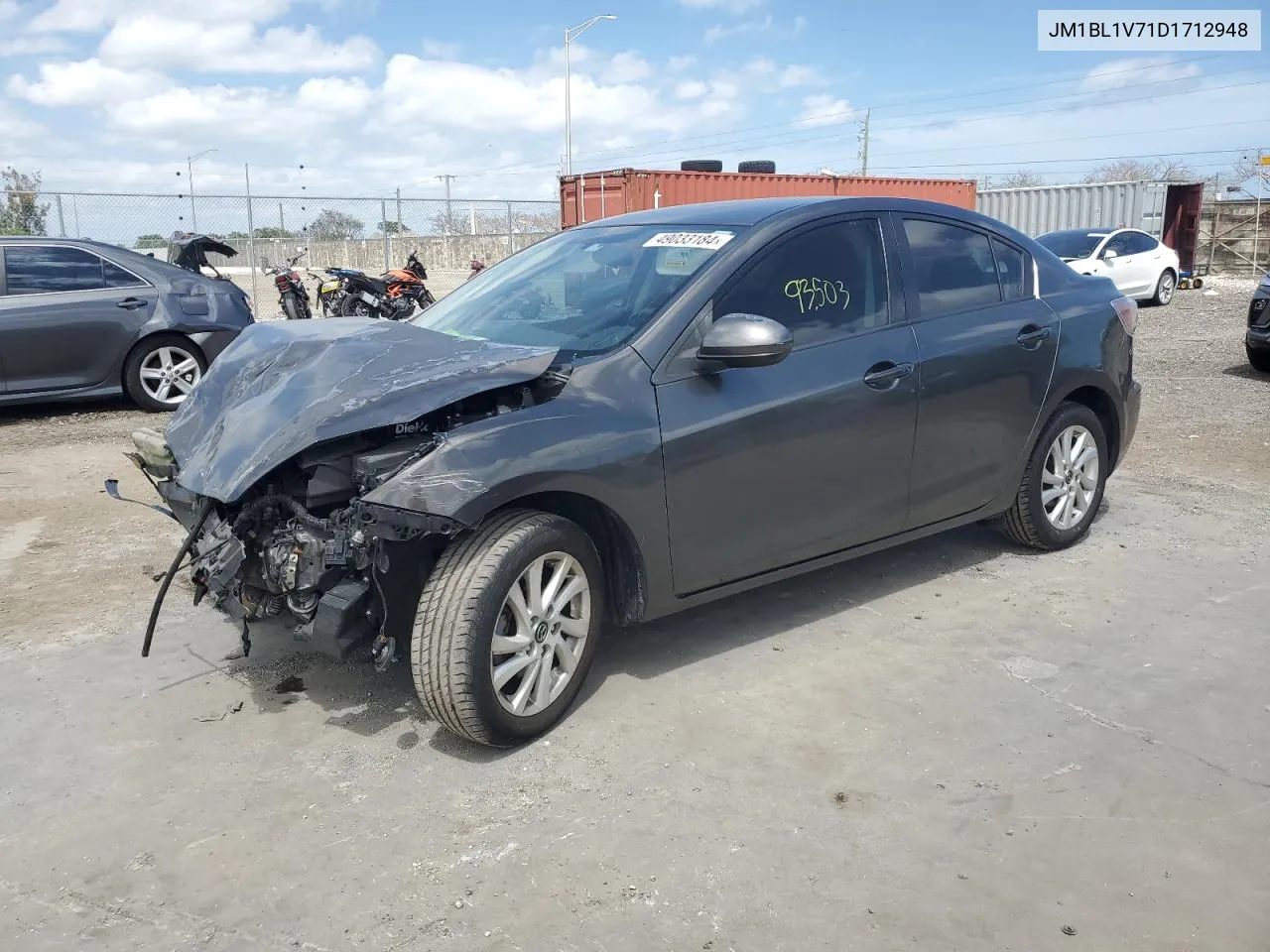 2013 Mazda 3 I VIN: JM1BL1V71D1712948 Lot: 49033184