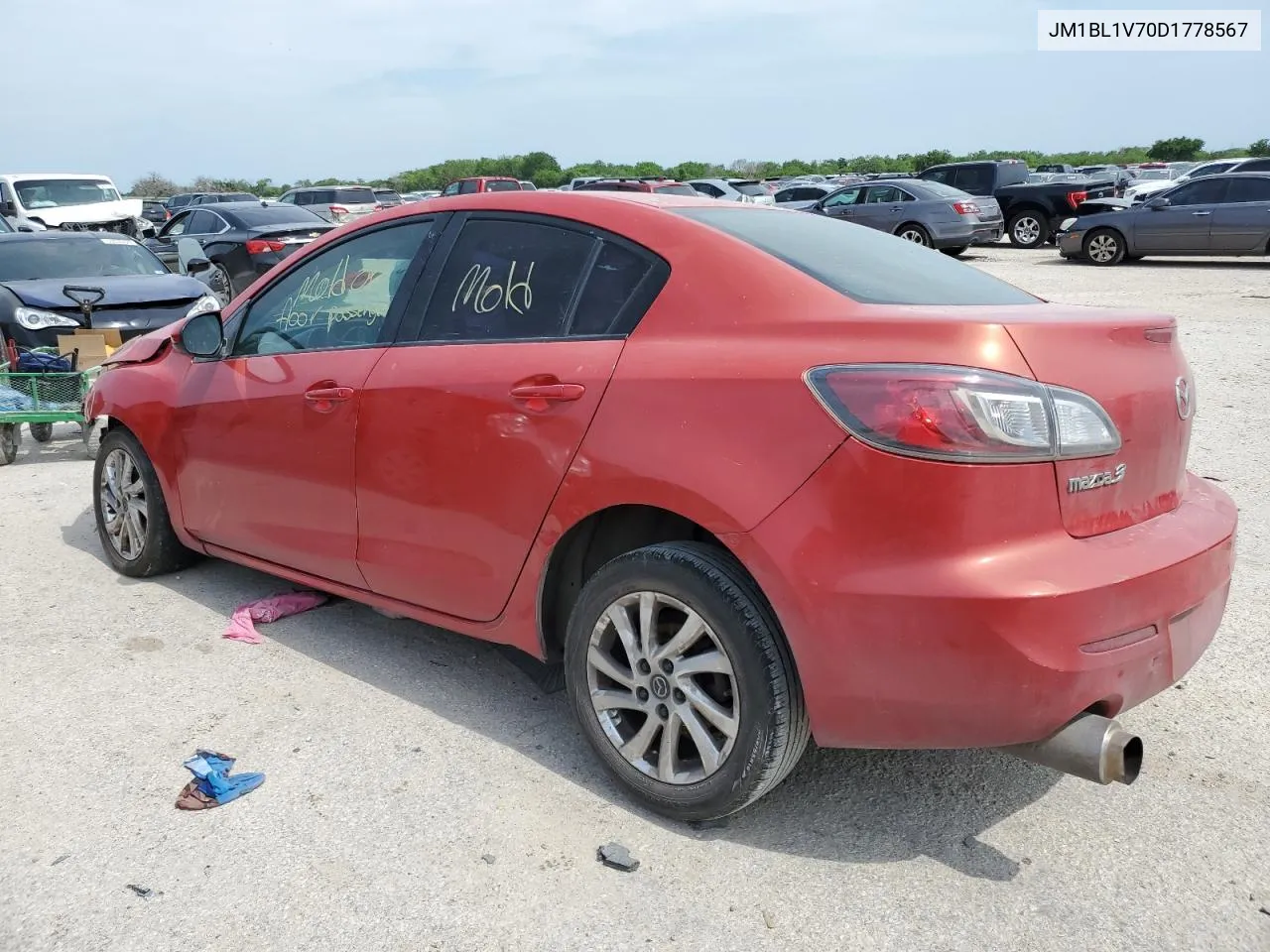 2013 Mazda 3 I VIN: JM1BL1V70D1778567 Lot: 55086444