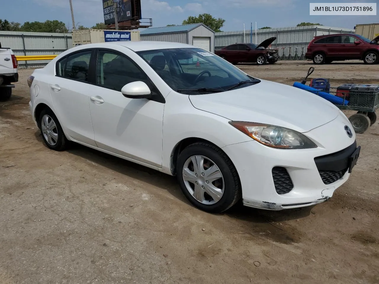 2013 Mazda 3 I VIN: JM1BL1U73D1751896 Lot: 65213774