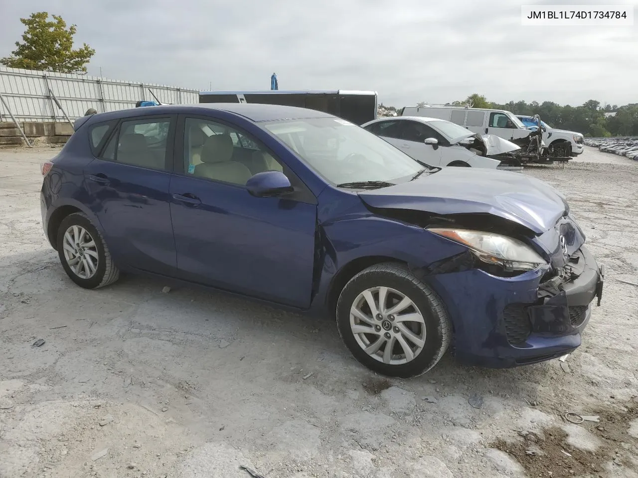 2013 Mazda 3 I VIN: JM1BL1L74D1734784 Lot: 66235244