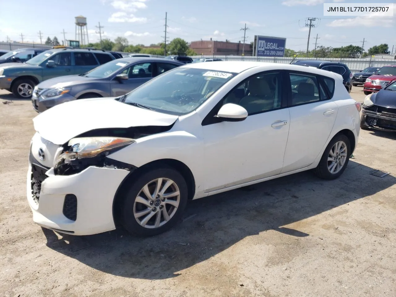 2013 Mazda 3 I VIN: JM1BL1L77D1725707 Lot: 67736264