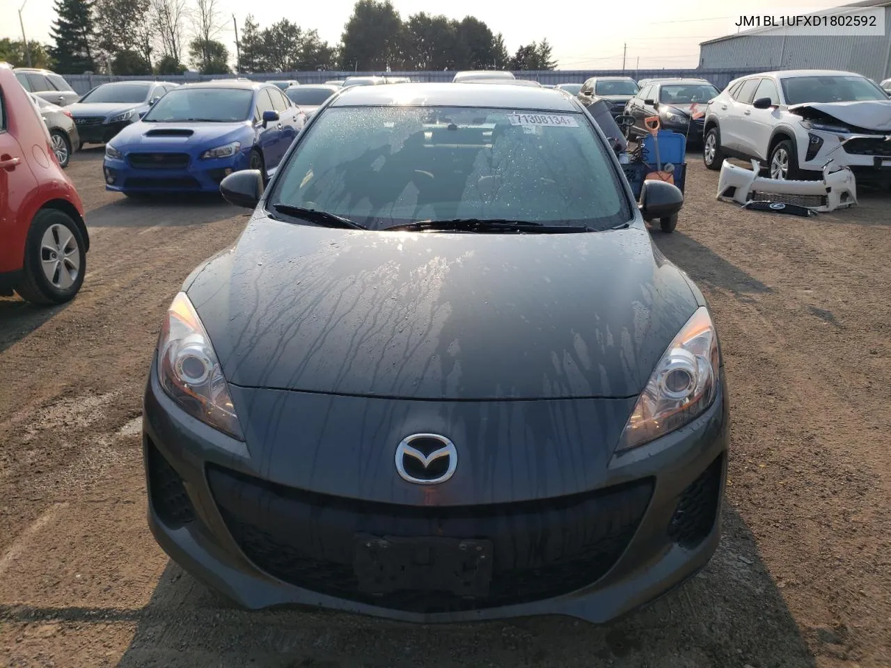 2013 Mazda 3 I VIN: JM1BL1UFXD1802592 Lot: 71308134