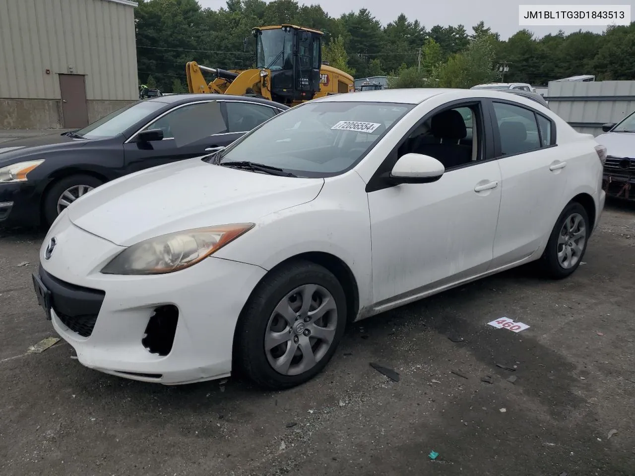 2013 Mazda 3 I VIN: JM1BL1TG3D1843513 Lot: 72056554