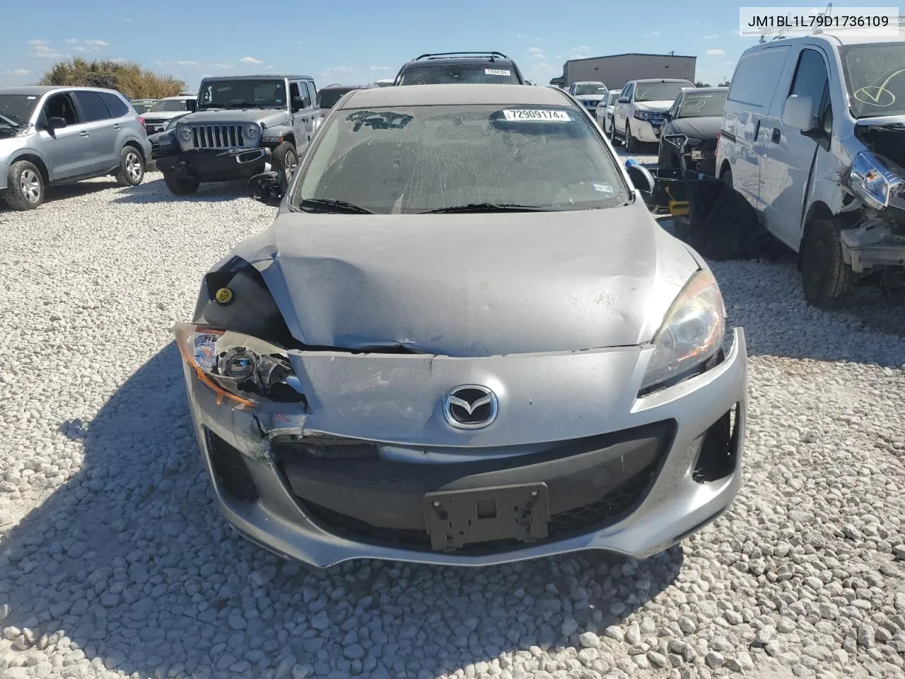 2013 Mazda 3 I VIN: JM1BL1L79D1736109 Lot: 72909174