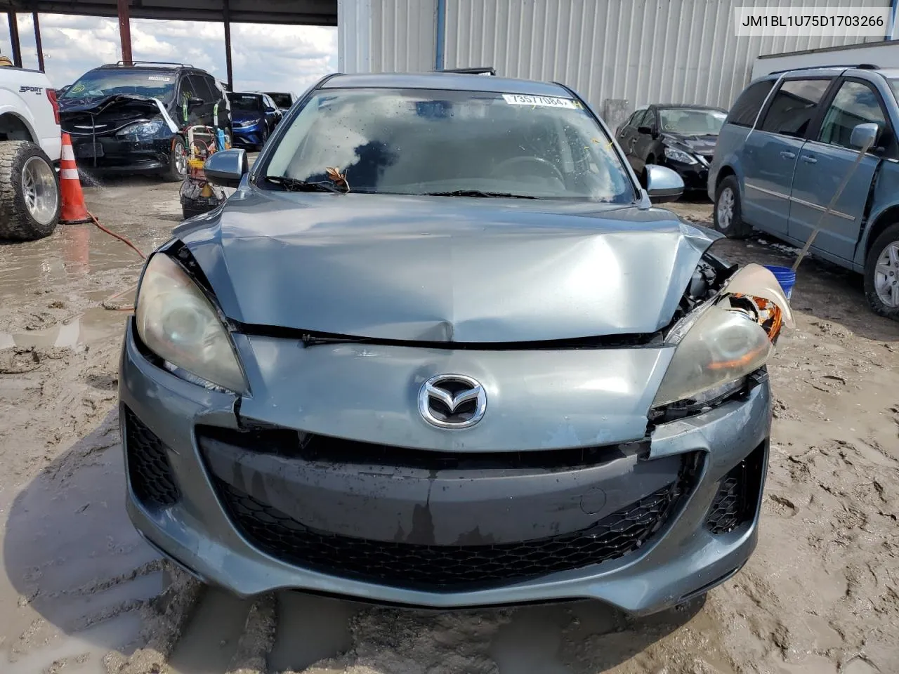 2013 Mazda 3 I VIN: JM1BL1U75D1703266 Lot: 73577084