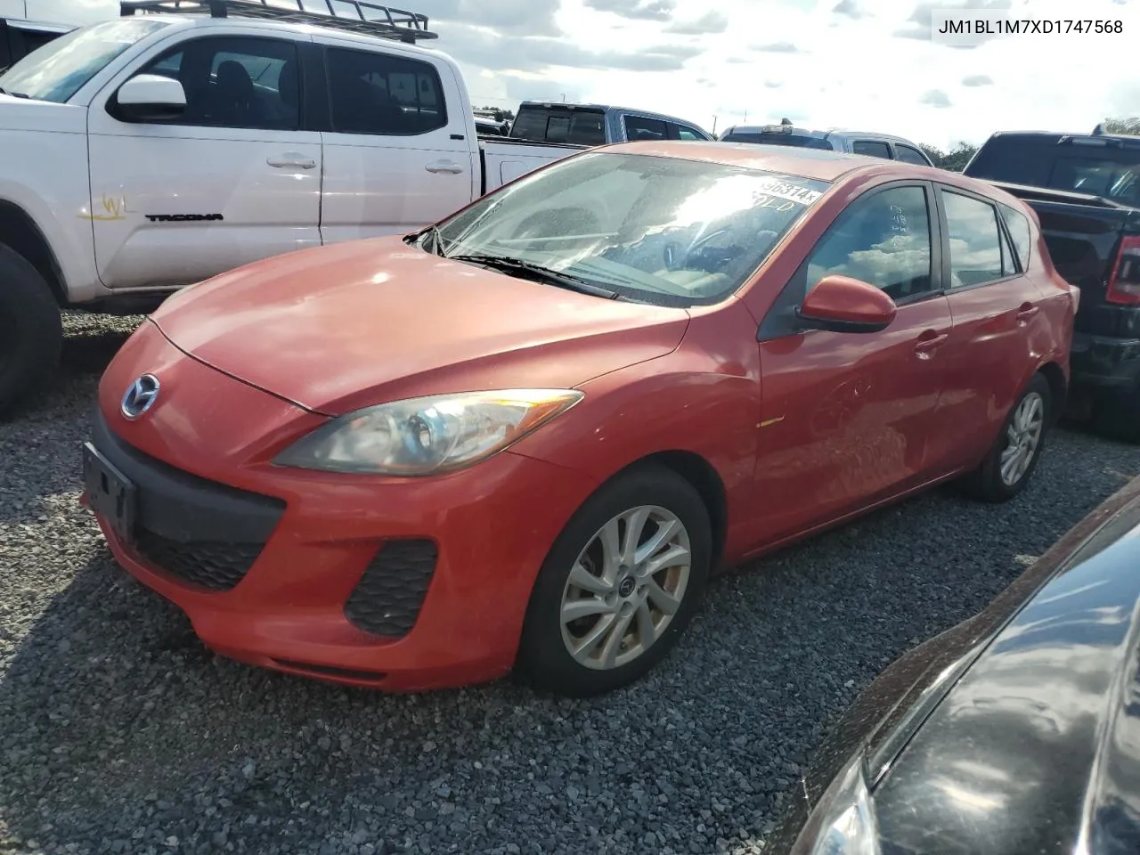 2013 Mazda 3 I VIN: JM1BL1M7XD1747568 Lot: 74396314