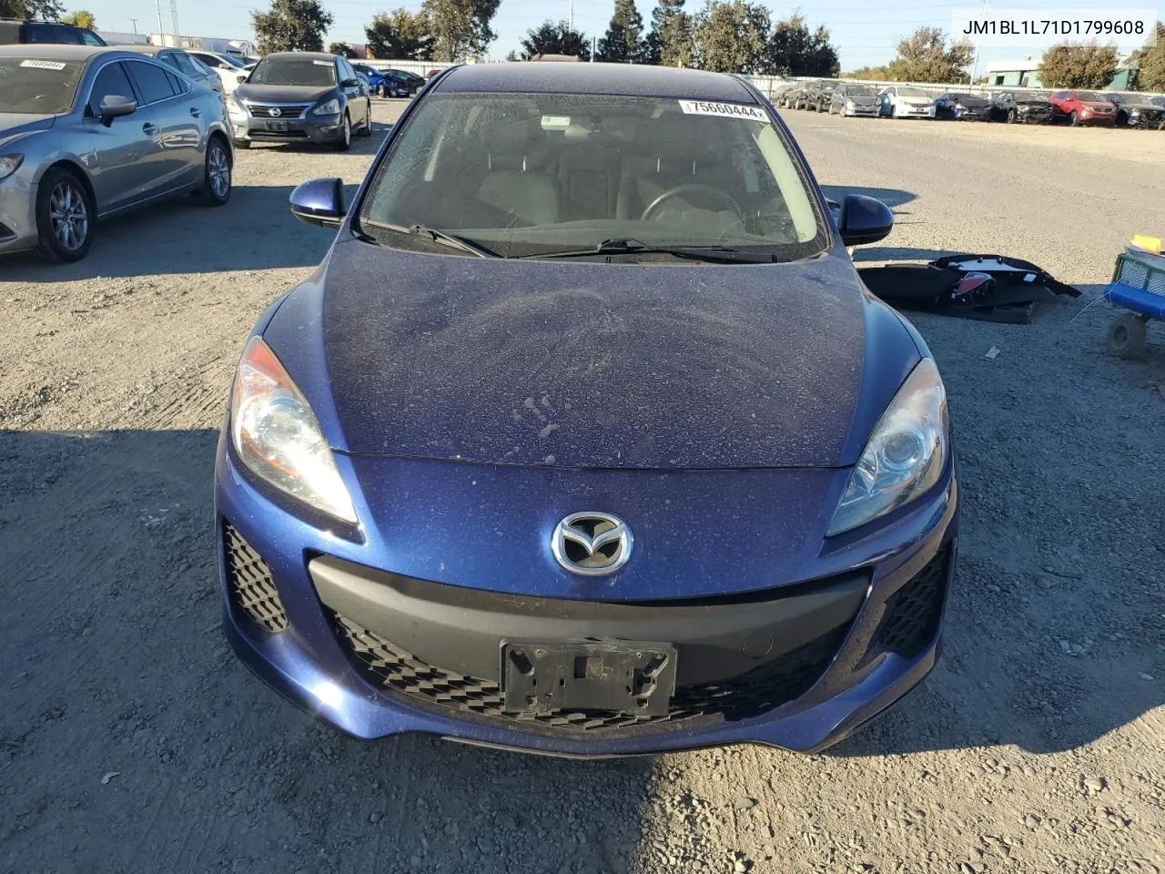 2013 Mazda 3 I VIN: JM1BL1L71D1799608 Lot: 75660444