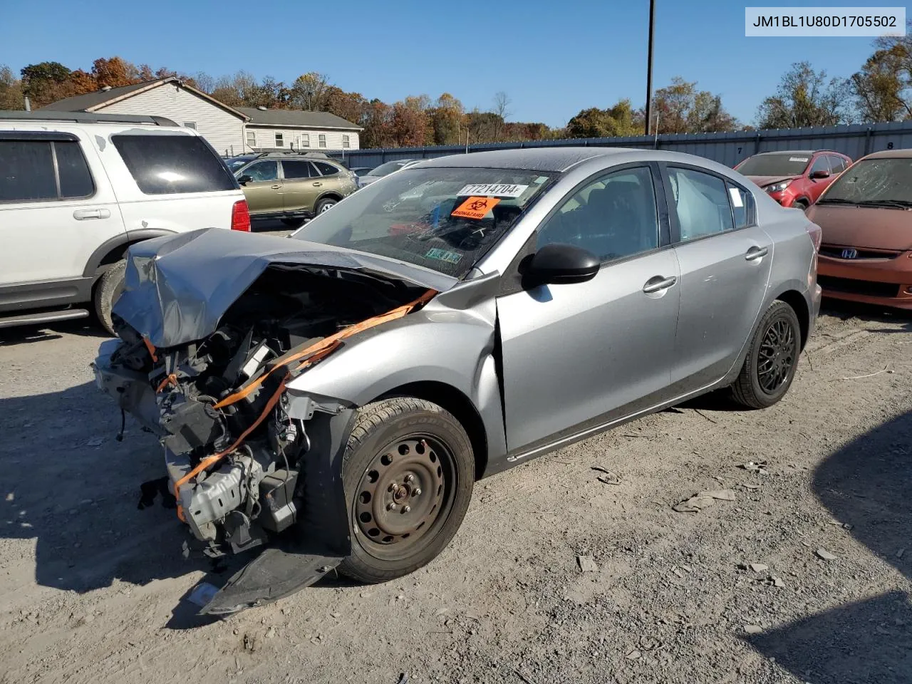 2013 Mazda 3 I VIN: JM1BL1U80D1705502 Lot: 77214704