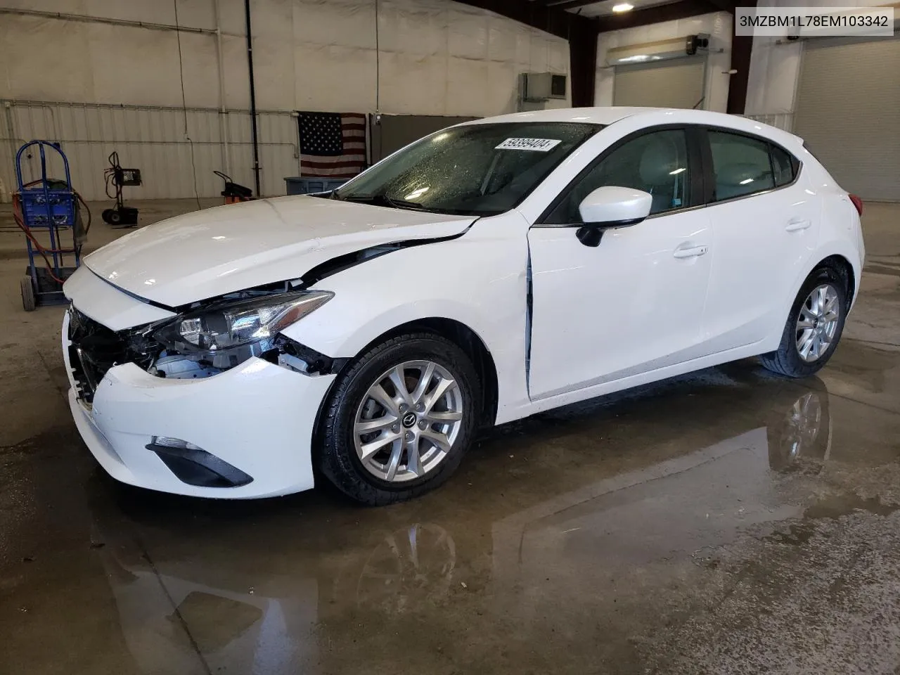 2014 Mazda 3 Touring VIN: 3MZBM1L78EM103342 Lot: 59399404