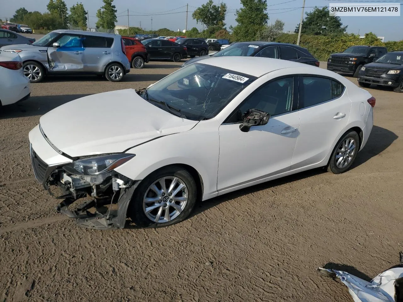 2014 Mazda 3 Touring VIN: 3MZBM1V76EM121478 Lot: 71840984