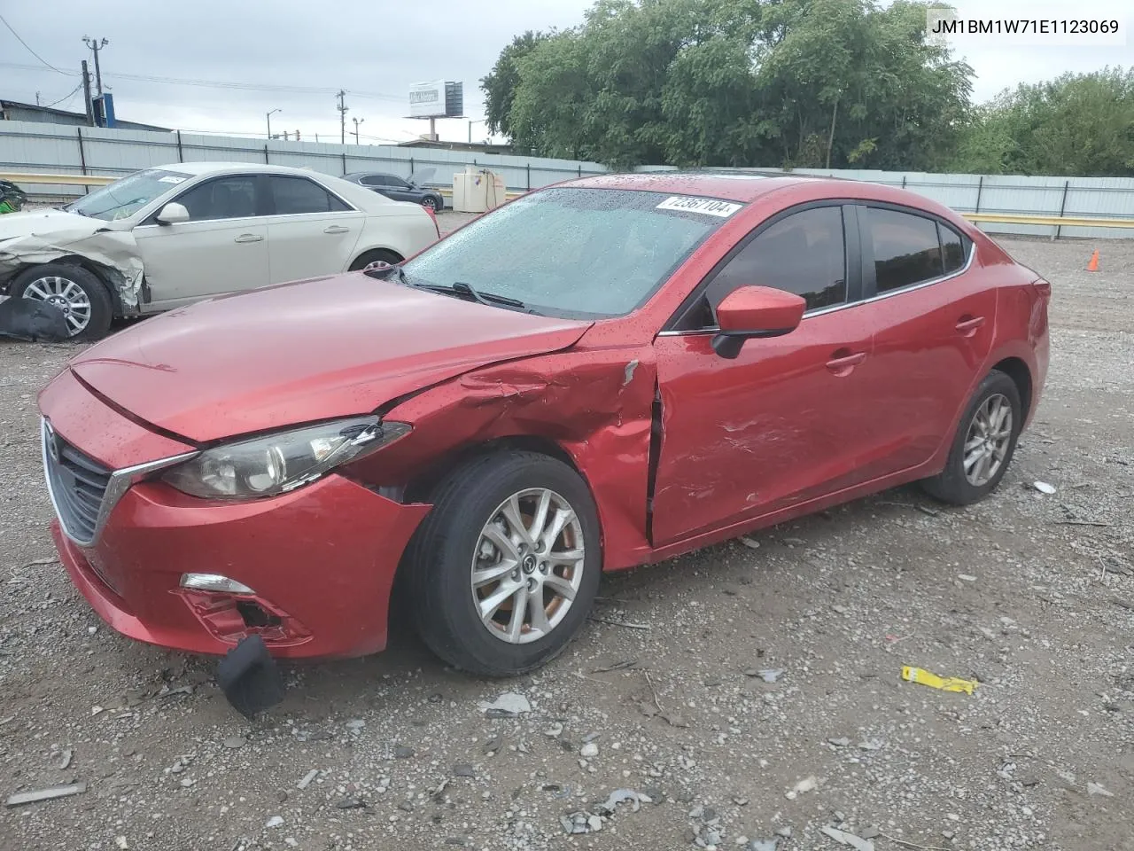 2014 Mazda 3 Grand Touring VIN: JM1BM1W71E1123069 Lot: 72367104