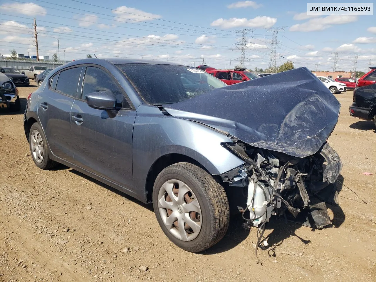 2014 Mazda 3 Sport VIN: JM1BM1K74E1165693 Lot: 74497714