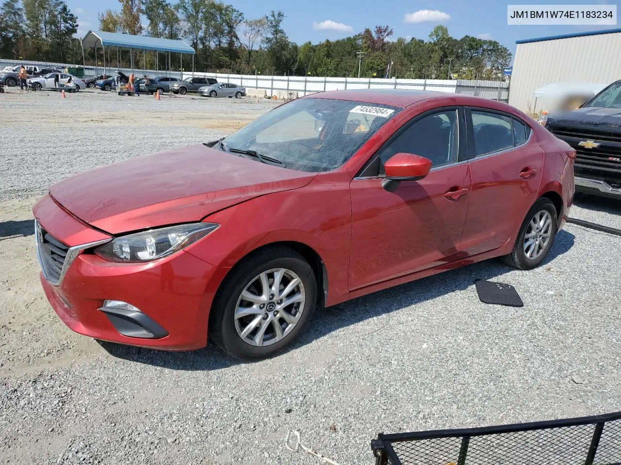 2014 Mazda 3 Grand Touring VIN: JM1BM1W74E1183234 Lot: 74532984