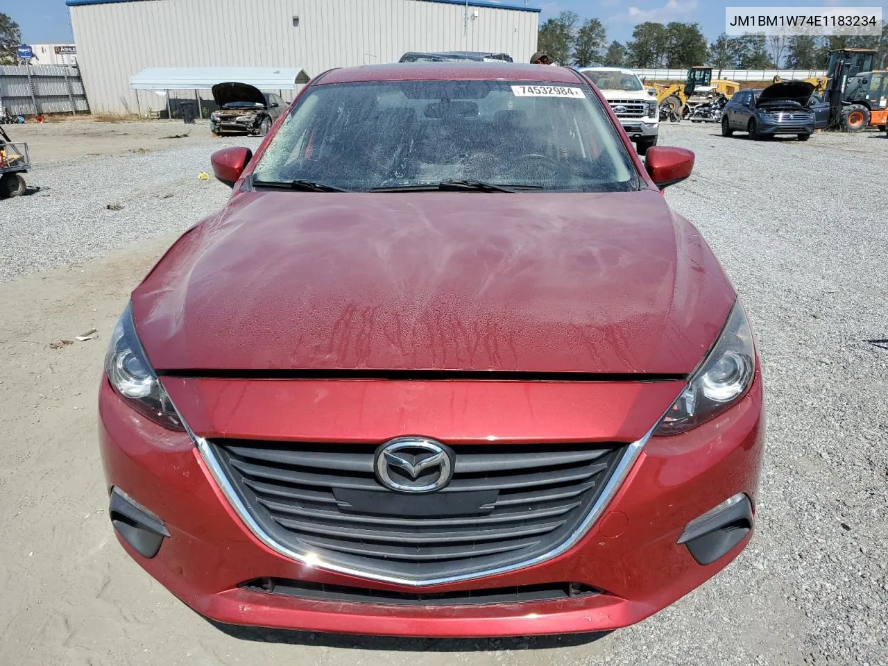 2014 Mazda 3 Grand Touring VIN: JM1BM1W74E1183234 Lot: 74532984