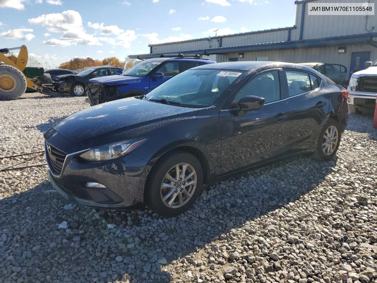 2014 Mazda 3 Grand Touring VIN: JM1BM1W70E1105548 Lot: 77679894