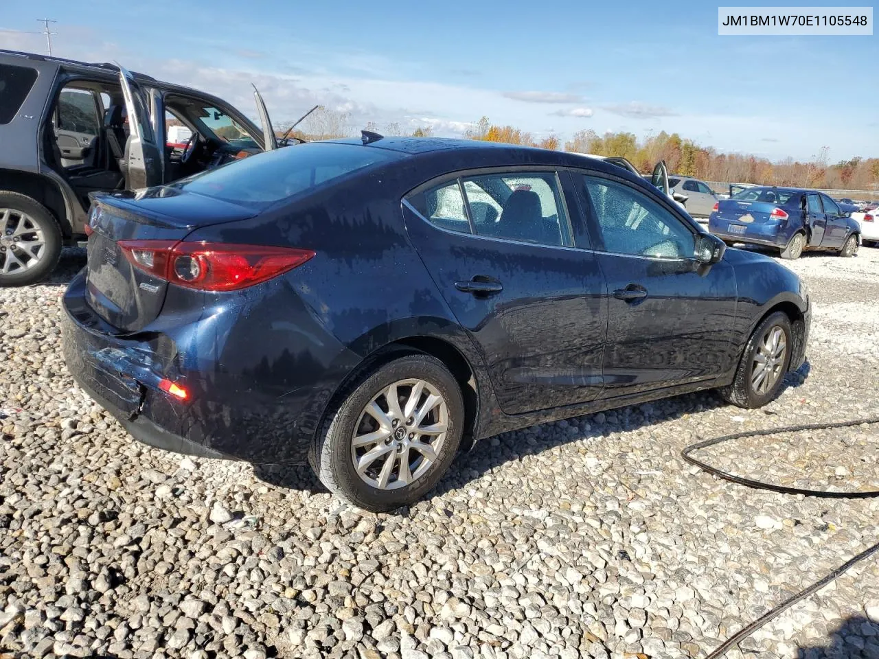 2014 Mazda 3 Grand Touring VIN: JM1BM1W70E1105548 Lot: 77679894