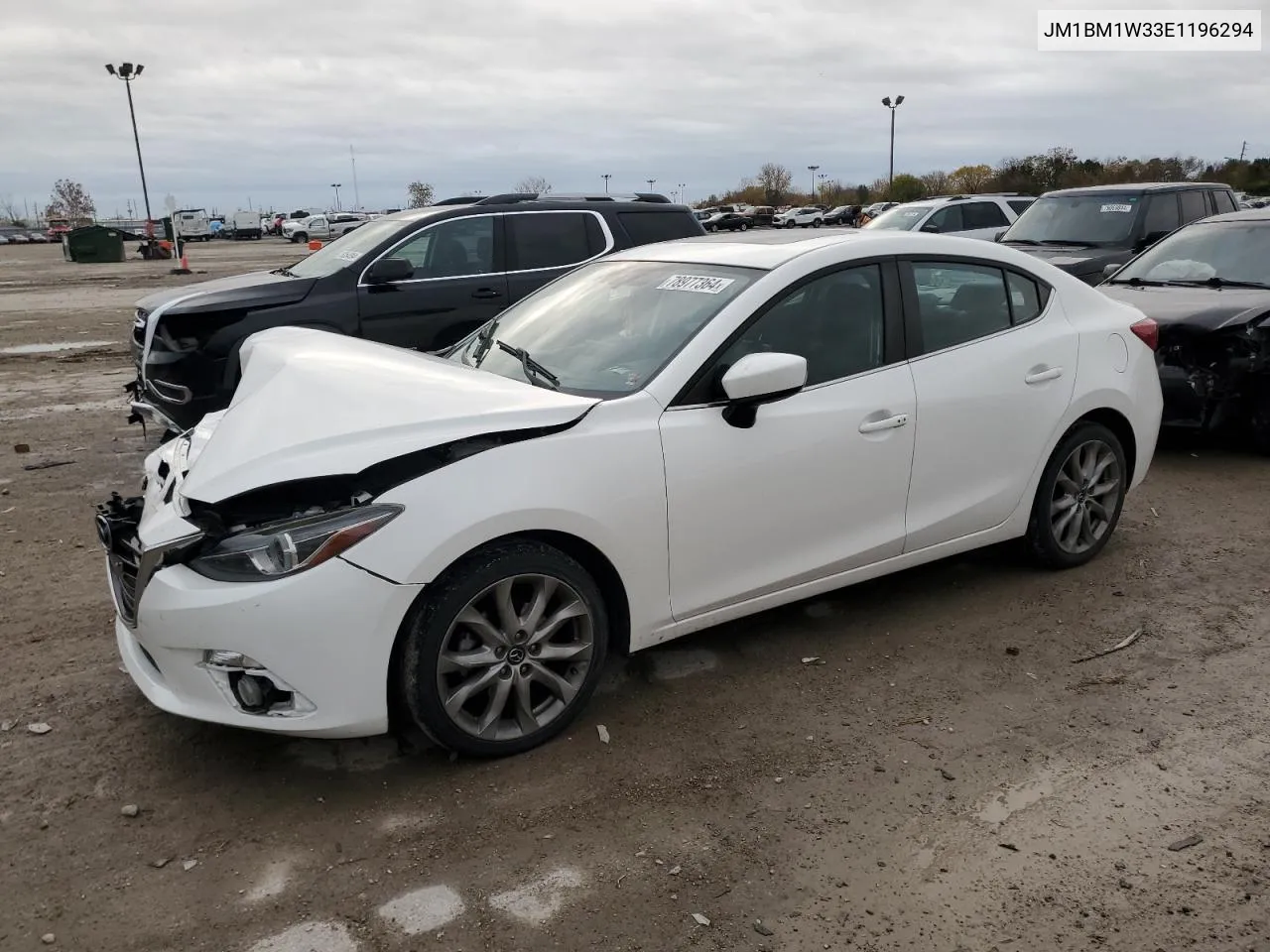 2014 Mazda 3 Grand Touring VIN: JM1BM1W33E1196294 Lot: 78977364