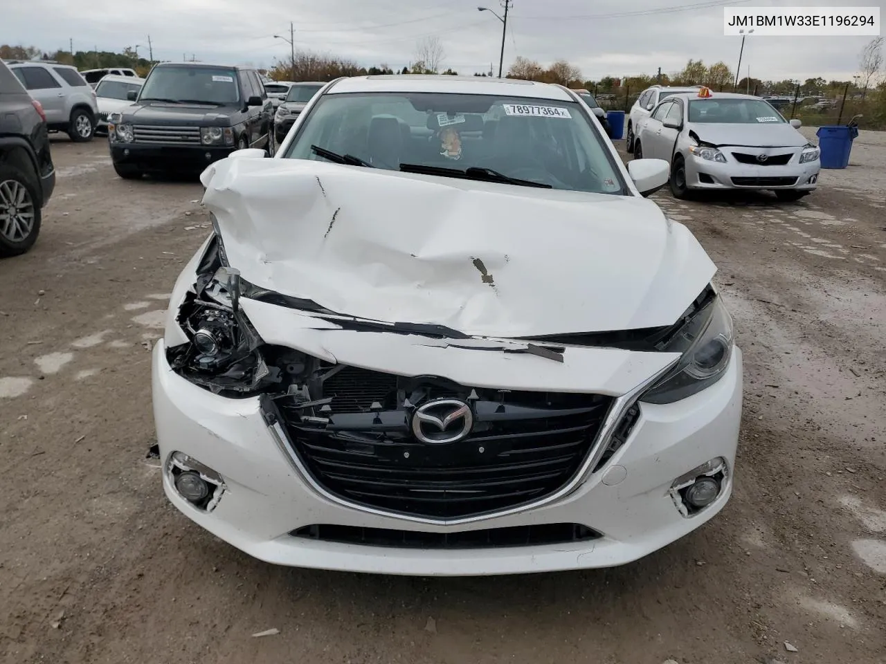 2014 Mazda 3 Grand Touring VIN: JM1BM1W33E1196294 Lot: 78977364