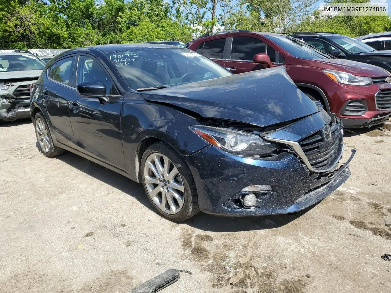 2015 Mazda 3 Grand Touring VIN: JM1BM1M39F1274856 Lot: 54614164