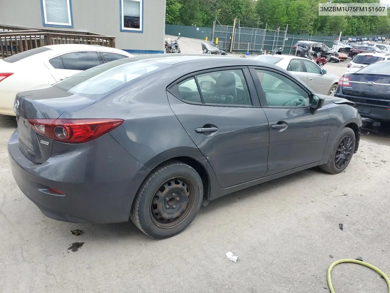 2015 Mazda 3 Sport VIN: 3MZBM1U75FM151607 Lot: 55206454