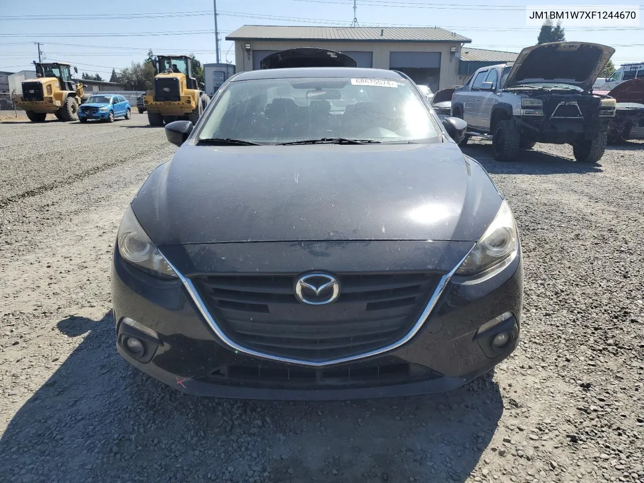 2015 Mazda 3 Grand Touring VIN: JM1BM1W7XF1244670 Lot: 68675574