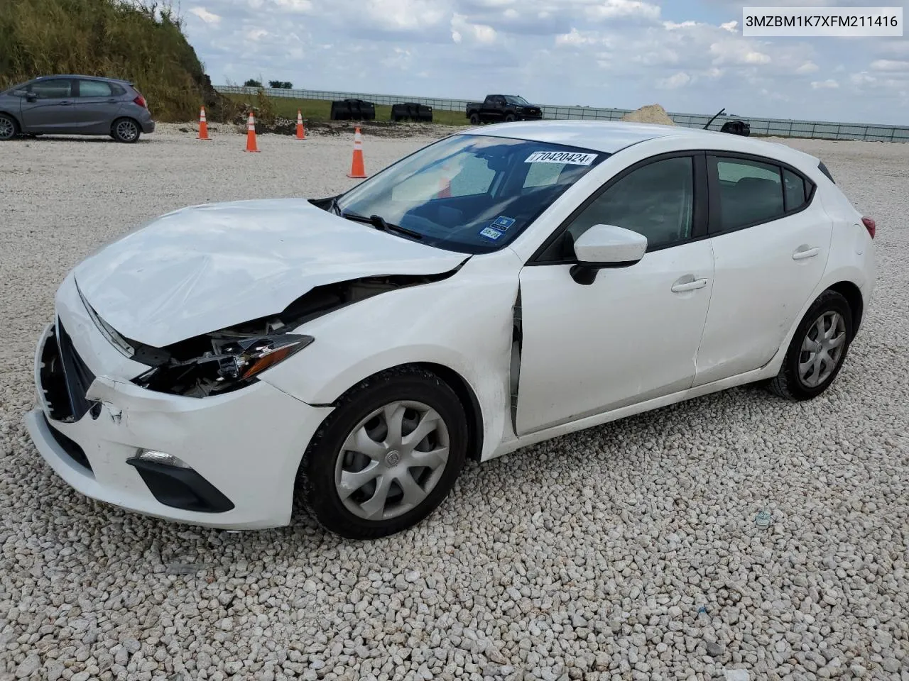 2015 Mazda 3 Sport VIN: 3MZBM1K7XFM211416 Lot: 70420424