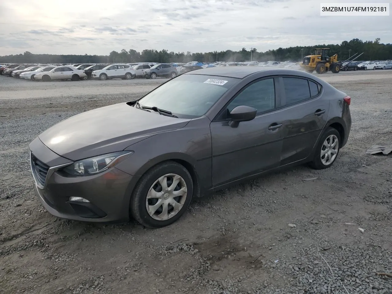 2015 Mazda 3 Sport VIN: 3MZBM1U74FM192181 Lot: 70842324