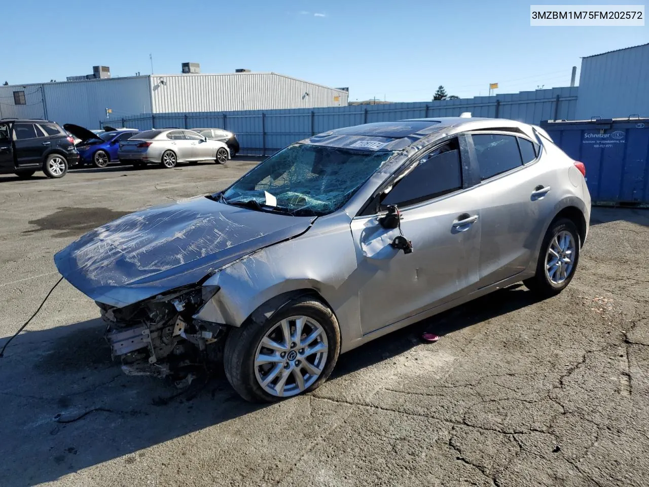 2015 Mazda 3 Grand Touring VIN: 3MZBM1M75FM202572 Lot: 71281174