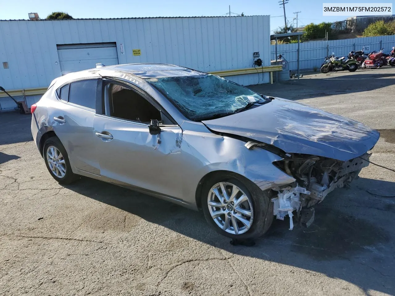 2015 Mazda 3 Grand Touring VIN: 3MZBM1M75FM202572 Lot: 71281174