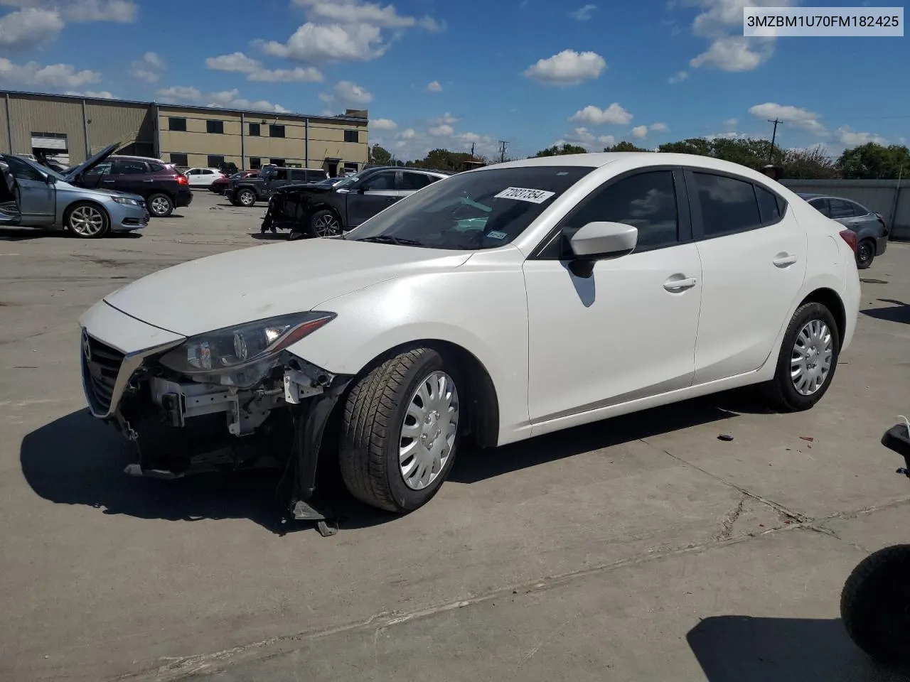 2015 Mazda 3 Sport VIN: 3MZBM1U70FM182425 Lot: 72037354