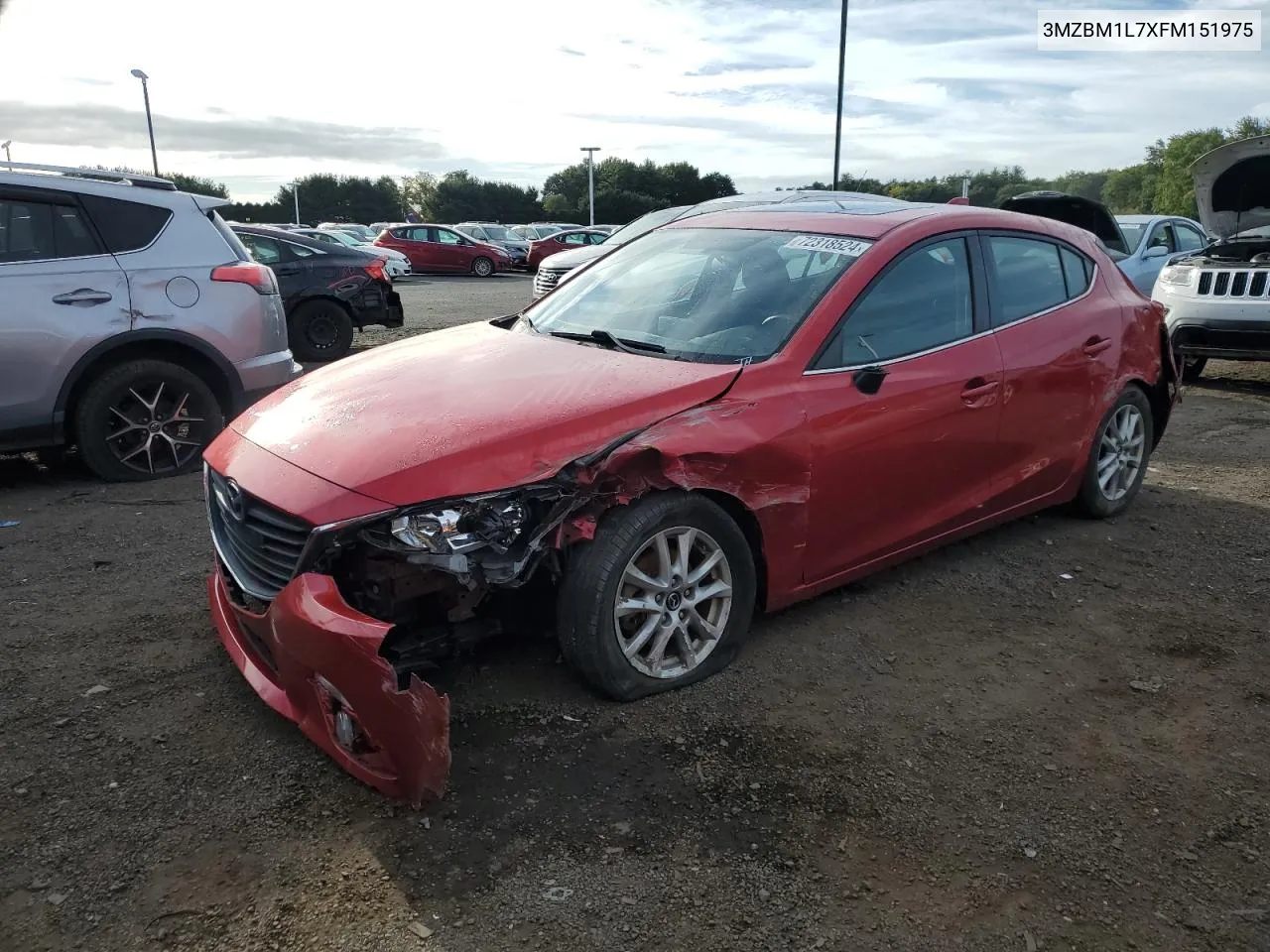 3MZBM1L7XFM151975 2015 Mazda 3 Touring