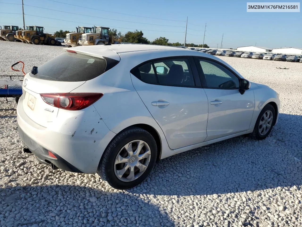 2015 Mazda 3 Sport VIN: 3MZBM1K76FM216581 Lot: 72463624