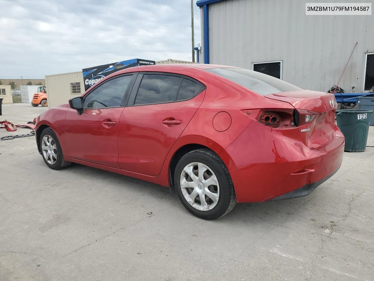 2015 Mazda 3 Sport VIN: 3MZBM1U79FM194587 Lot: 75393334