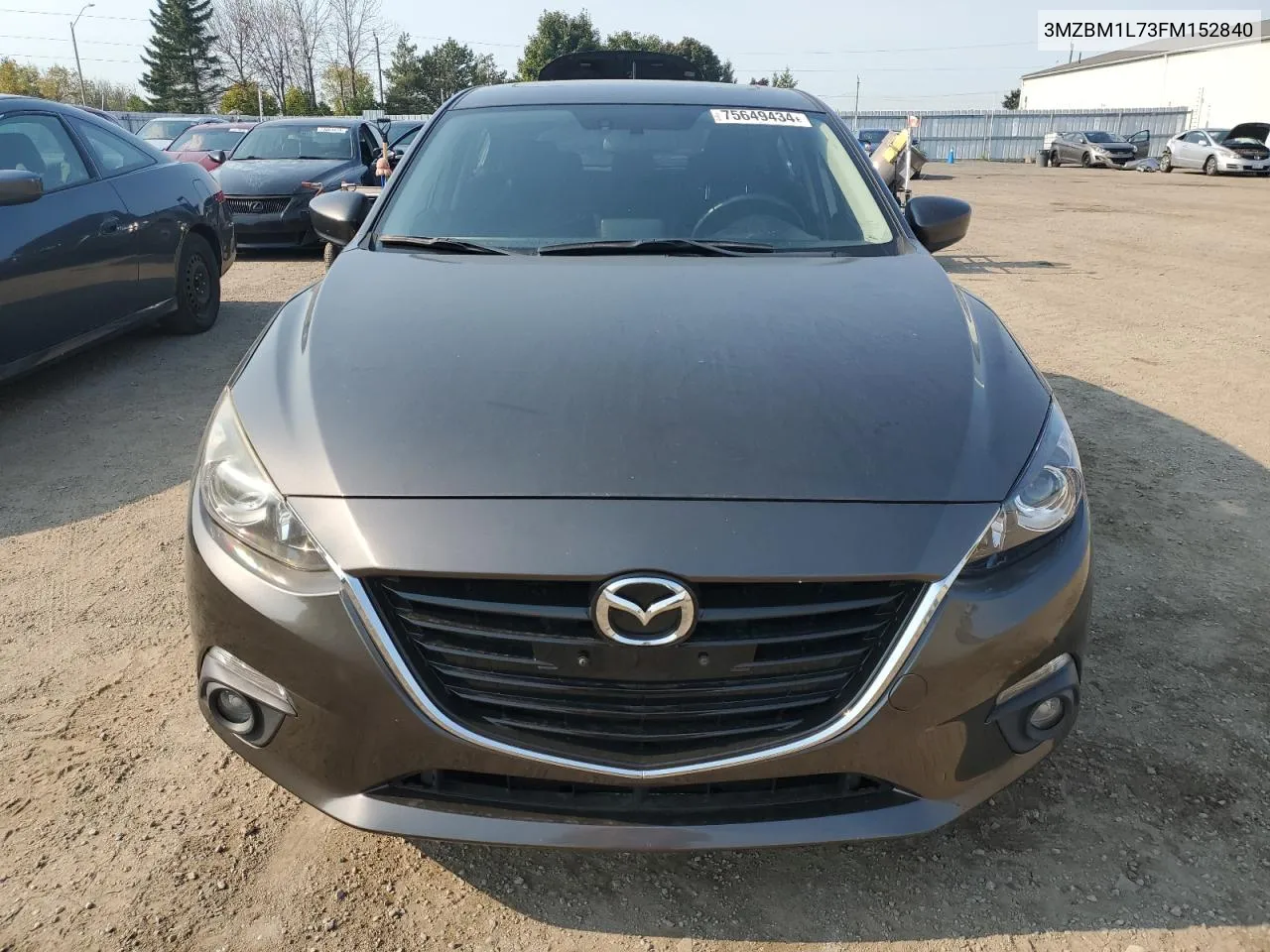 2015 Mazda 3 Touring VIN: 3MZBM1L73FM152840 Lot: 75649434