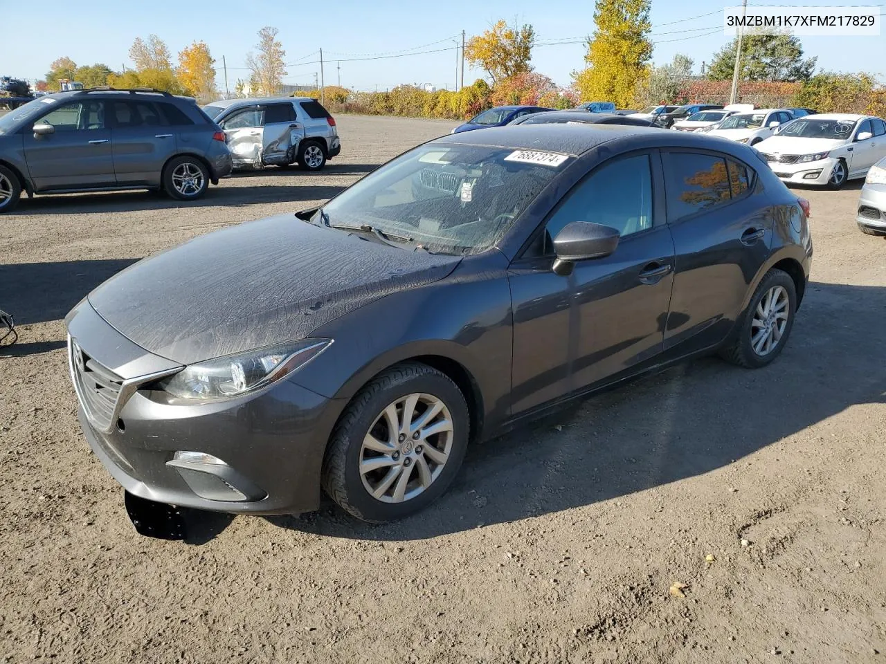 2015 Mazda 3 Sport VIN: 3MZBM1K7XFM217829 Lot: 76887374