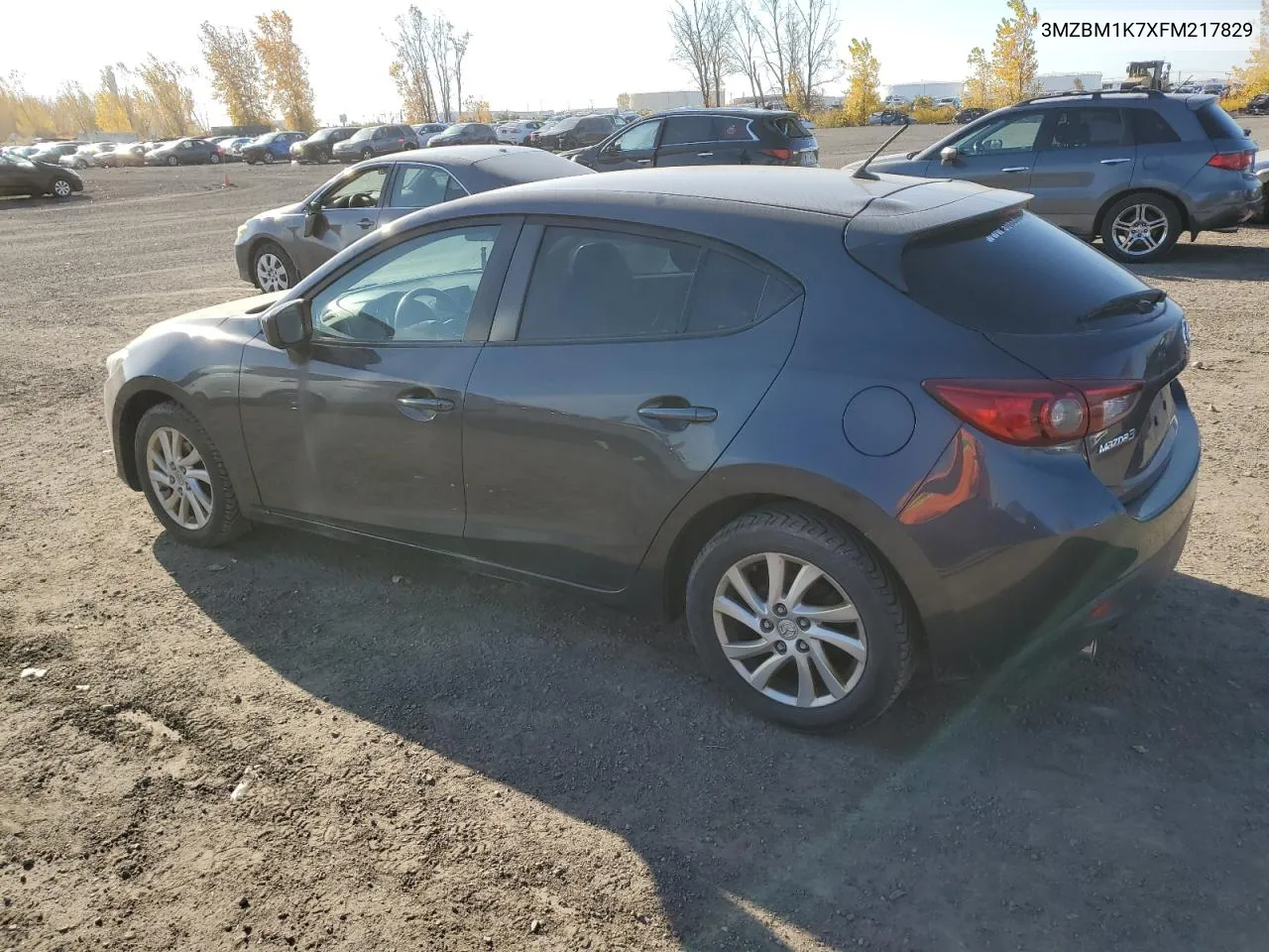 2015 Mazda 3 Sport VIN: 3MZBM1K7XFM217829 Lot: 76887374