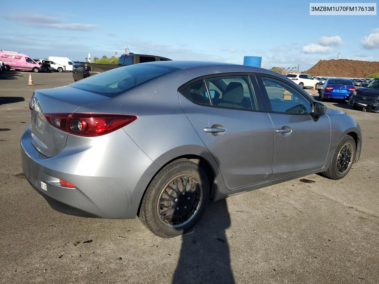 2015 Mazda 3 Sport VIN: 3MZBM1U70FM176138 Lot: 78107444