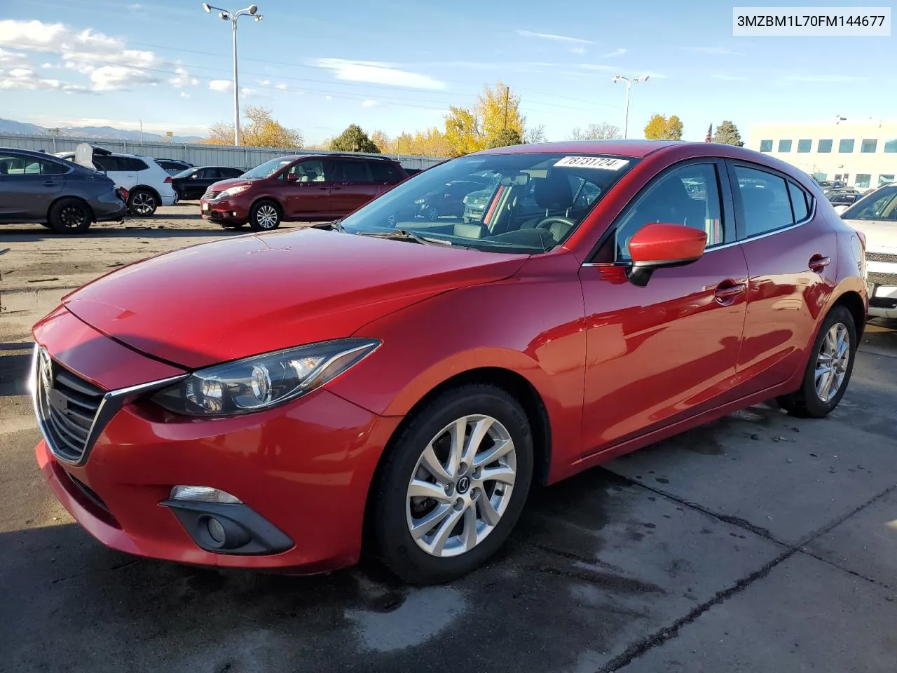 2015 Mazda 3 Touring VIN: 3MZBM1L70FM144677 Lot: 78731724