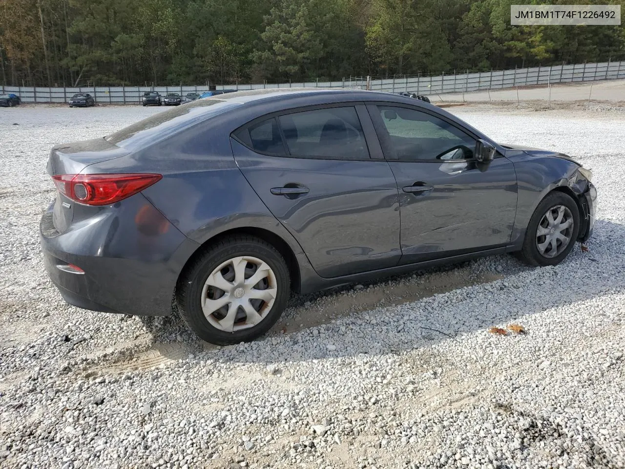 2015 Mazda 3 Sv VIN: JM1BM1T74F1226492 Lot: 78924504