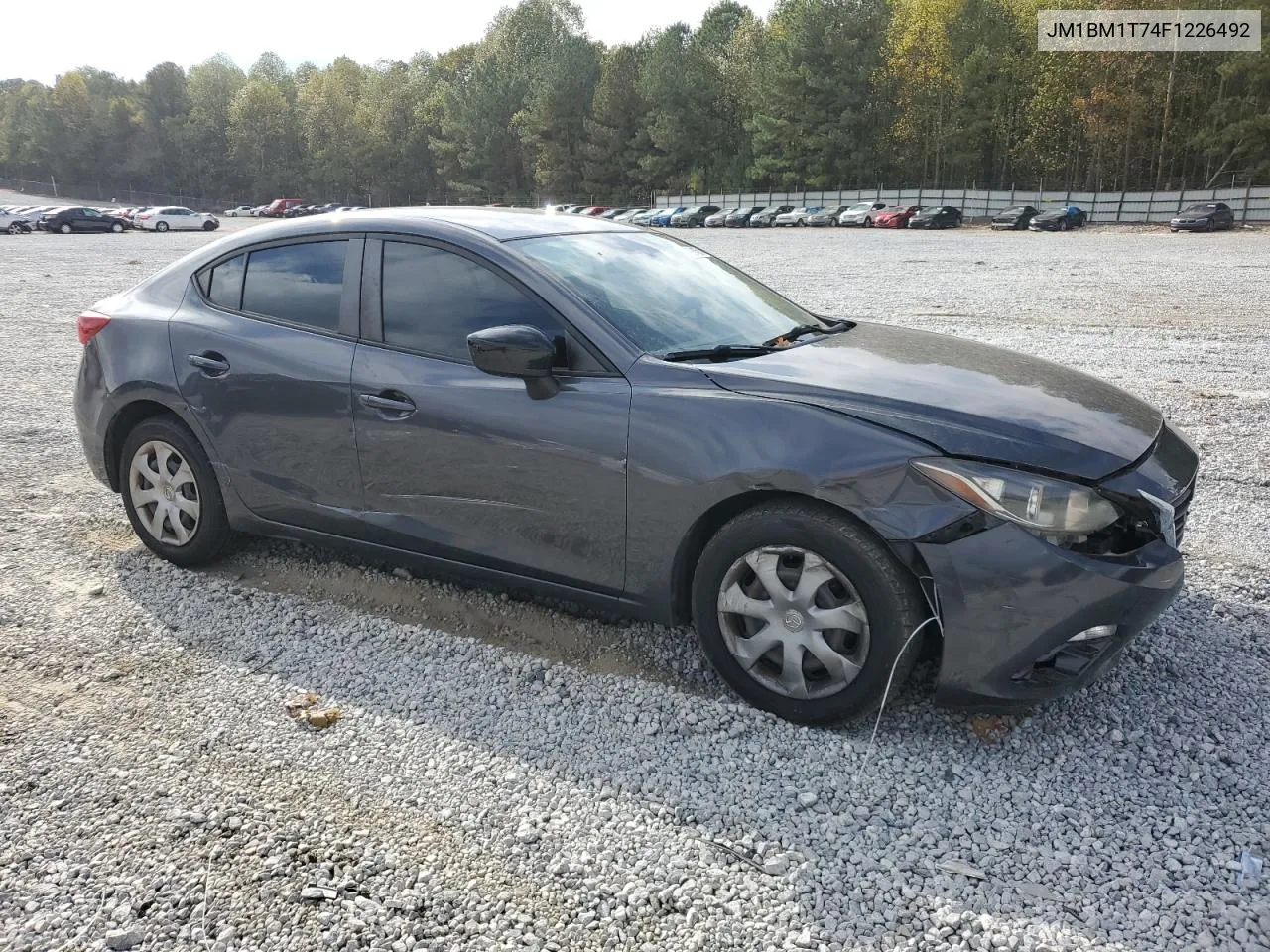 2015 Mazda 3 Sv VIN: JM1BM1T74F1226492 Lot: 78924504